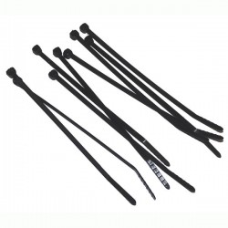 4-inch Black Cable Ties (100)