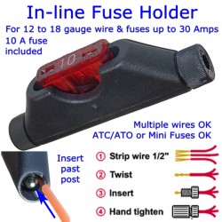Posi-Lock In-line Fuse Holder